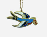 Swallow Tattoo Pendant