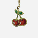 Cherries Tattoo Necklace